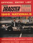 1965 NHRA US NATIONALS Indy Nats National Dragster Entry List