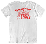 CT DRAGWAY Connecticut 1960's Dragster Logo White