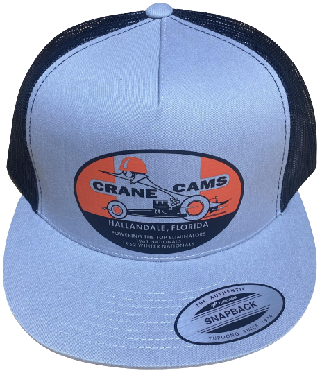 CRANE CAMS Top Eliminator Trucker Hat Silver/Black – Merchants of Speed