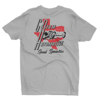 CUSTOM AUTOMOTIVE Speed Specialties Texas Speed Shop Gray Tee