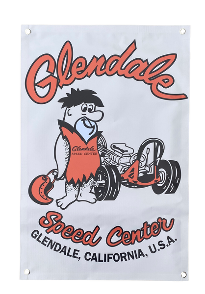 GLENDALE SPEED CENTER Speed Shop California Two Lane Blacktop Shop Banner