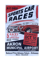 AKRON AIRPORT NE OHIO Sports Car Races Shop Banner