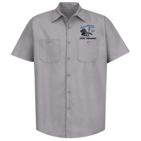 MT MICKEY THOMPSON Speed Equipment Gray Button Down Shop Shirt