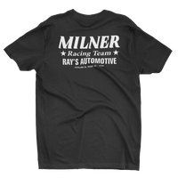 MILNER RACING TEAM Black & White Tee & Banner Bundle