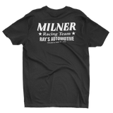 MILNER RACING TEAM Black & White Tee & Banner Bundle