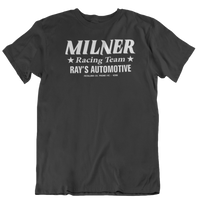 MILNER RACING TEAM Black & White Tee & Banner Bundle