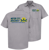 MOTOR CITY DRAGWAY Michigan Gray Shop Shirt