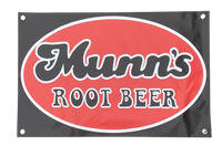 MUNNS ROOT BEER Logo Banner Hot Rod The Movie