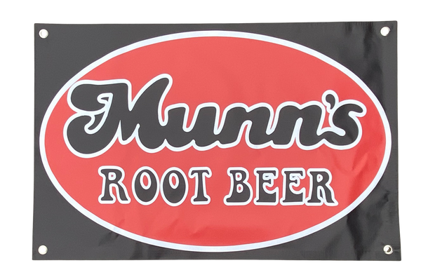 MUNNS ROOT BEER Logo Banner Hot Rod The Movie