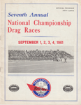 1961 NHRA US NATIONALS Official Program Raceway Park Indianapolis