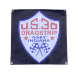 US30 DRAGSTRIP Gary Indiana Logo Garage Banner