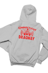 CT DRAGWAY Connecticut 1960's Dragster Logo Gray Hoodie Sweatshirt