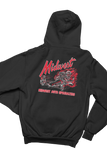 MIDWEST AUTO SPECIALTIES  Dragster Black Hoodie Pullover