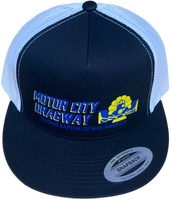 MOTOR CITY DRAGWAY Michigan Black/White Trucker Hat